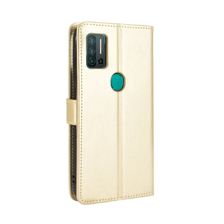 For Ulefone Note 11P Retro Crazy Horse Texture Horizontal Flip Leather Case with Holder & Card Slots & Photo Frame(Gold)