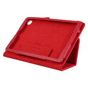 For Lenovo Tab M7 Litchi Texture Solid Color Horizontal Flip Leather Case with Holder & Pen Slot(Red)