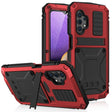For Samsung Galaxy A32 5G / M32 5G R-JUST Waterproof Shockproof Dustproof Metal + Silicone Protective Case with Holder(Red) - free shipping - PMC TechLife - Order now!