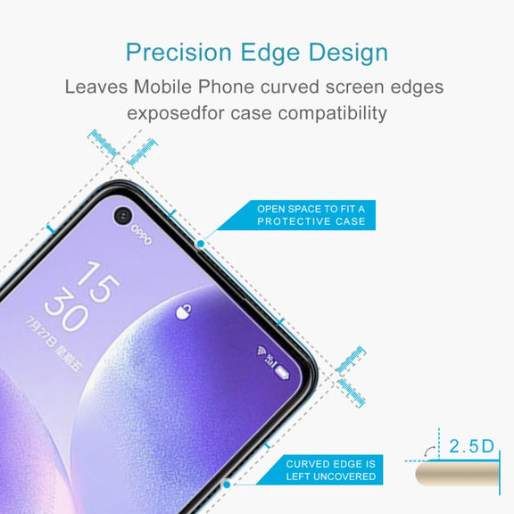 For OPPO Find X3 Lite 10 PCS 0.26mm 9H 2.5D Tempered Glass Film