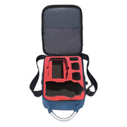 Shockproof Water-resistant Single Shoulder Storage Travel Carrying Cover Case Box for DJI Air 2S(Blue+Red Liner)
