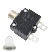 L2 Series 50V Car Overload Protector Manual Reset DC Circuit Breaker with Water-resistant Cover, Current:15A