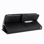 For Blackview BV6300 Pro Solid Color Skin Feel Magnetic Buckle Horizontal Flip Calf Texture PU Leather Case with Holder & Card Slots & Wallet(Black)