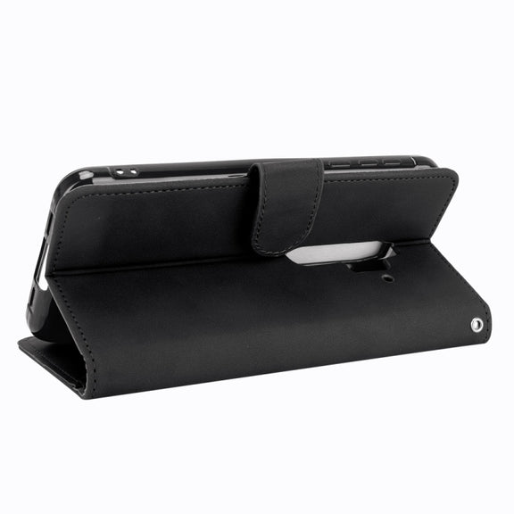 For Blackview BV6300 Pro Solid Color Skin Feel Magnetic Buckle Horizontal Flip Calf Texture PU Leather Case with Holder & Card Slots & Wallet(Black)