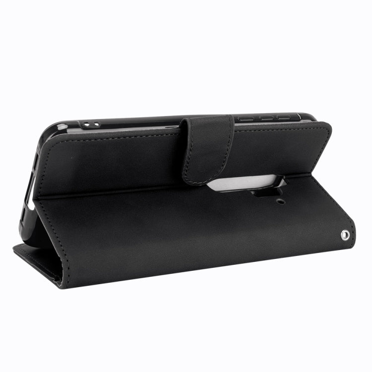 For Blackview BV6300 Pro Solid Color Skin Feel Magnetic Buckle Horizontal Flip Calf Texture PU Leather Case with Holder & Card Slots & Wallet(Black)