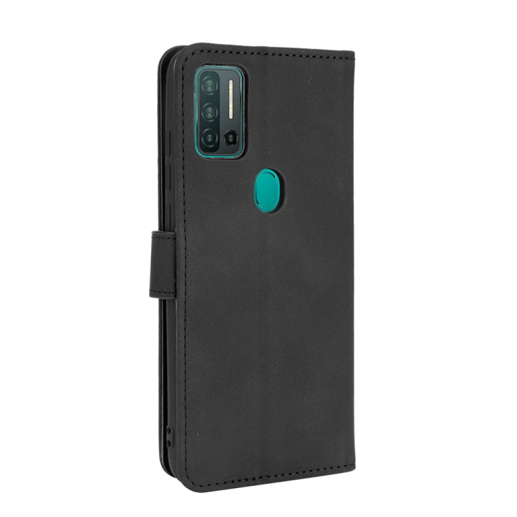 For Ulefone Note 11P Solid Color Skin Feel Magnetic Buckle Horizontal Flip Calf Texture PU Leather Case with Holder & Card Slots & Wallet(Black)