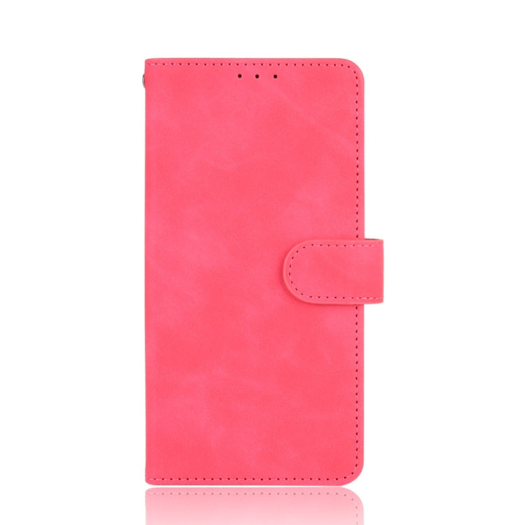 For Ulefone Note 11P Solid Color Skin Feel Magnetic Buckle Horizontal Flip Calf Texture PU Leather Case with Holder & Card Slots & Wallet(Rose Red)