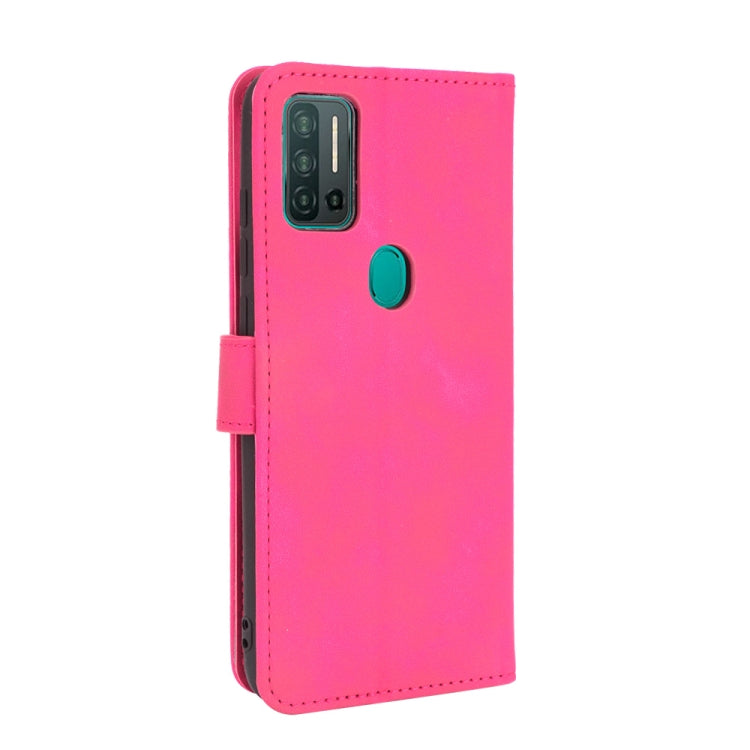 For Ulefone Note 11P Solid Color Skin Feel Magnetic Buckle Horizontal Flip Calf Texture PU Leather Case with Holder & Card Slots & Wallet(Rose Red)