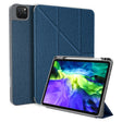 For iPad Pro 11 2022 / 2021 / 2020 Mutural Multi-fold Smart Leather Tablet Case (Blue) - free shipping - PMC TechLife - Order now!