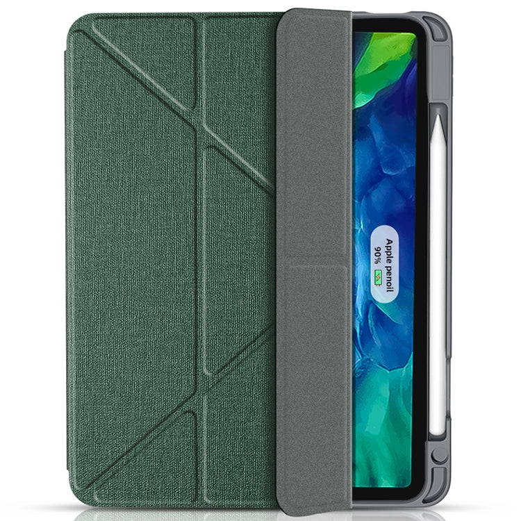 For iPad Pro 11 2022 / 2021 / 2020 Mutural Multi-fold Smart Leather Tablet Case(Red)
