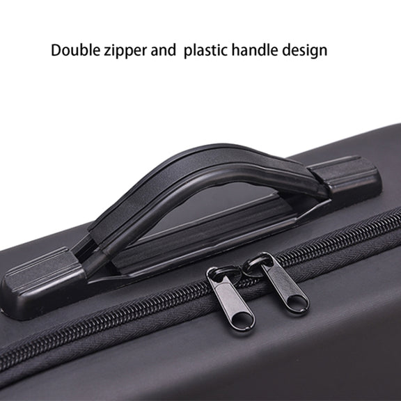 Portable Single Shoulder Storage Travel Carrying PU Cover Case Box for DJI Air 2S(Black + Red Liner)