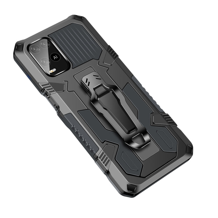 For OPPO A54 4G Armor Warrior Shockproof PC + TPU Protective Case(Grey)