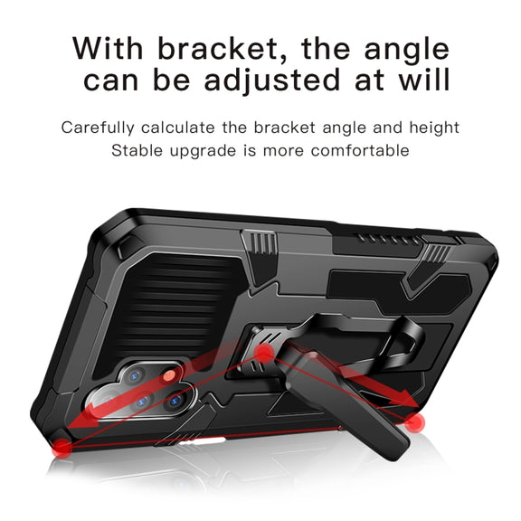For OPPO A54 4G Armor Warrior Shockproof PC + TPU Protective Case(Grey)