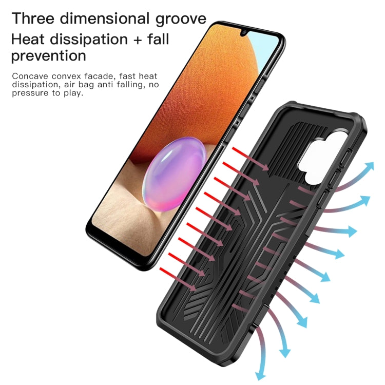 For OPPO A54 4G Armor Warrior Shockproof PC + TPU Protective Case(Grey)