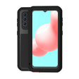 For Samsung Galaxy A32 5G LOVE MEI Metal Shockproof Waterproof Dustproof Protective Case with Glass(Black) - Galaxy Phone Cases by LOVE MEI | Online Shopping South Africa | PMC TechLife | Buy Now Pay Later Mobicred