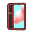 For Samsung Galaxy A32 5G LOVE MEI Metal Shockproof Waterproof Dustproof Protective Case with Glass(Red) - free shipping - PMC TechLife - Order now!