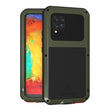 For Samsung Galaxy A42 LOVE MEI Metal Shockproof Waterproof Dustproof Protective Case with Glass(Army Green) - free shipping - PMC TechLife - Order now!