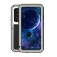 For Samsung Galaxy A52 5G / 4G LOVE MEI Metal Shockproof Waterproof Dustproof Protective Case with Glass(Silver) - free shipping - PMC TechLife - Order now!
