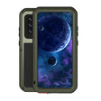 For Samsung Galaxy A52 5G / 4G LOVE MEI Metal Shockproof Waterproof Dustproof Protective Case with Glass(Army Green) - Galaxy Phone Cases by LOVE MEI | Online Shopping South Africa | PMC TechLife | Buy Now Pay Later Mobicred