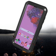 For Samsung Galaxy S21 5G LOVE MEI Metal Shockproof Water-resistant Dustproof Protective Case with Glass(Silver)