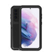 For Samsung Galaxy S21+ 5G LOVE MEI Metal Shockproof Waterproof Dustproof Protective Case with Glass(Black) - free shipping - PMC TechLife - Order now!