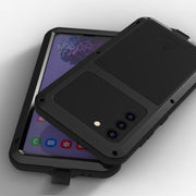 For Samsung Galaxy S21+ 5G LOVE MEI Metal Shockproof Water-resistant Dustproof Protective Case with Glass(Silver)