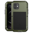 For iPhone 12 LOVE MEI Metal Shockproof Life Waterproof Dustproof Protective Case(Army Green) - free shipping - PMC TechLife - Order now!