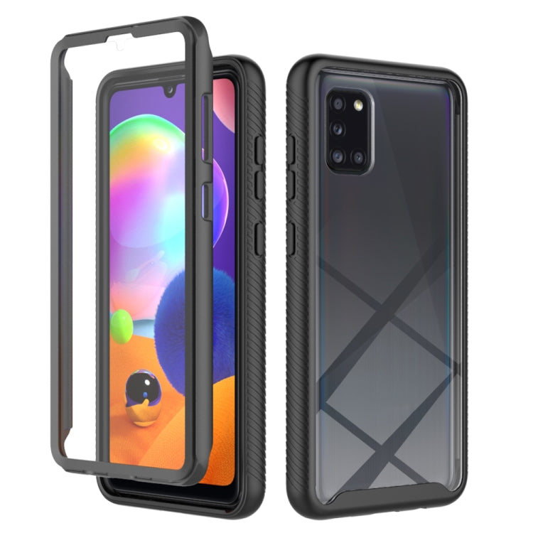 For Samsung Galaxy A31 Starry Sky Full Body Hybrid Shockproof Phone Case(Black)