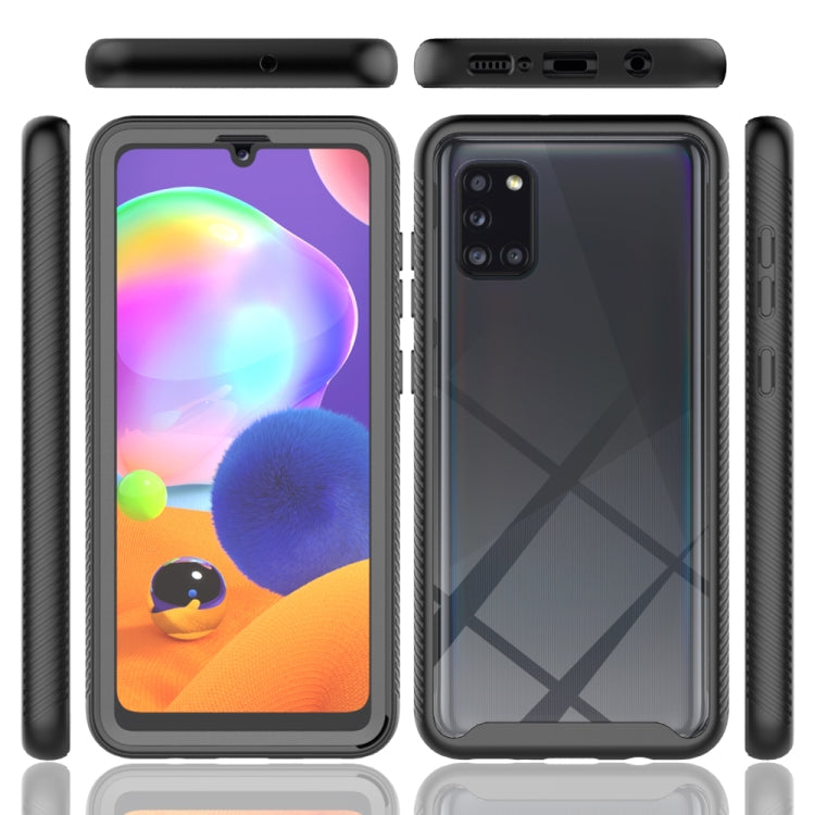 For Samsung Galaxy A31 Starry Sky Full Body Hybrid Shockproof Phone Case(Black)