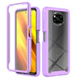 For Xiaomi Poco X3 NFC Starry Sky Full Body Hybrid Shockproof Phone Case(Light Purple) - Xiaomi Cases by PMC TechLife | Online Shopping South Africa | PMC TechLife