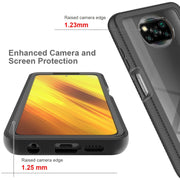 For Xiaomi Poco X3 NFC Starry Sky Full Body Hybrid Shockproof Phone Case(Light Purple)