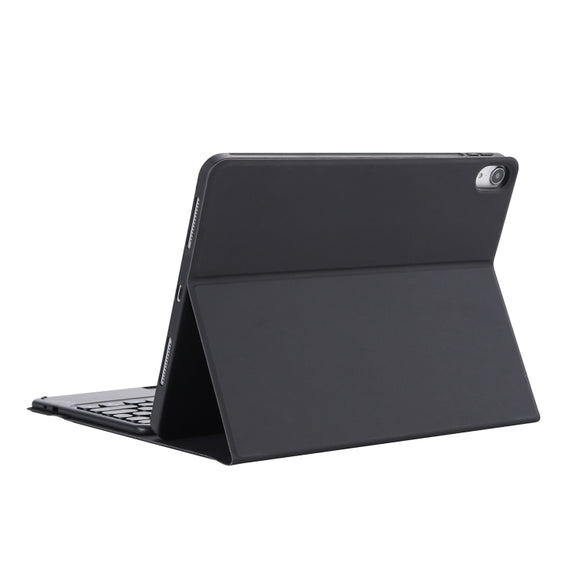 YT11B-A Detachable Candy Color Skin Feel Texture Round Keycap Bluetooth Keyboard Leather Case with Touch Control For iPad Air 4 2020 / Air 5 2022 / Pro 11 inch 2022 / 2021 / 2020 / 2018(Black)