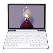 YT11B Detachable Candy Color Skin Feel Texture Round Keycap Bluetooth Keyboard Leather Case For iPad Pro 11 inch 2020 & 2018(Purple)