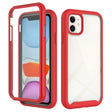 For iPhone 11 Starry Sky Solid Color Series Shockproof PC + TPU Case with PET Film (Red) - iPhone 11 Cases by PMC TechLife | Online Shopping South Africa | PMC TechLife