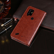 For Ulefone Armor 10 5G idewei Crazy Horse Texture Horizontal Flip Leather Case with Holder & Card Slots & Wallet(White)