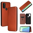 For Blackview A70 (2021) Carbon Fiber Texture Horizontal Flip TPU + PC + PU Leather Case with Card Slot(Brown) - More Brand by PMC TechLife | Online Shopping South Africa | PMC TechLife