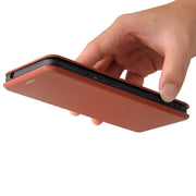 For Blackview A70 (2021) Carbon Fiber Texture Horizontal Flip TPU + PC + PU Leather Case with Card Slot(Brown)