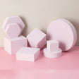 8 in 1 Different Sizes Geometric Cube Solid Color Photography Photo Background Table Shooting Foam Props(Light Pink) - free shipping - PMc TechLife - Order now!