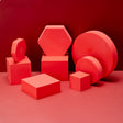 8 in 1 Different Sizes Geometric Cube Solid Color Photography Photo Background Table Shooting Foam Props(Red) - free shipping - PMc TechLife - Order now!