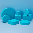 8 in 1 Different Sizes Geometric Cube Solid Color Photography Photo Background Table Shooting Foam Props(Blue Lake) - free shipping - PMc TechLife - Order now!