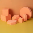 8 in 1 Different Sizes Geometric Cube Solid Color Photography Photo Background Table Shooting Foam Props(Orange) - free shipping - PMc TechLife - Order now!