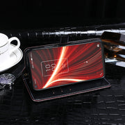 For TCL 10 5G UW idewei Crocodile Texture Horizontal Flip Leather Case with Holder & Card Slots & Wallet(Black)