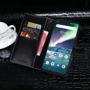 For UMIDIGI Bison GT idewei Crocodile Texture Horizontal Flip Leather Case with Holder & Card Slots & Wallet(Dark Blue)