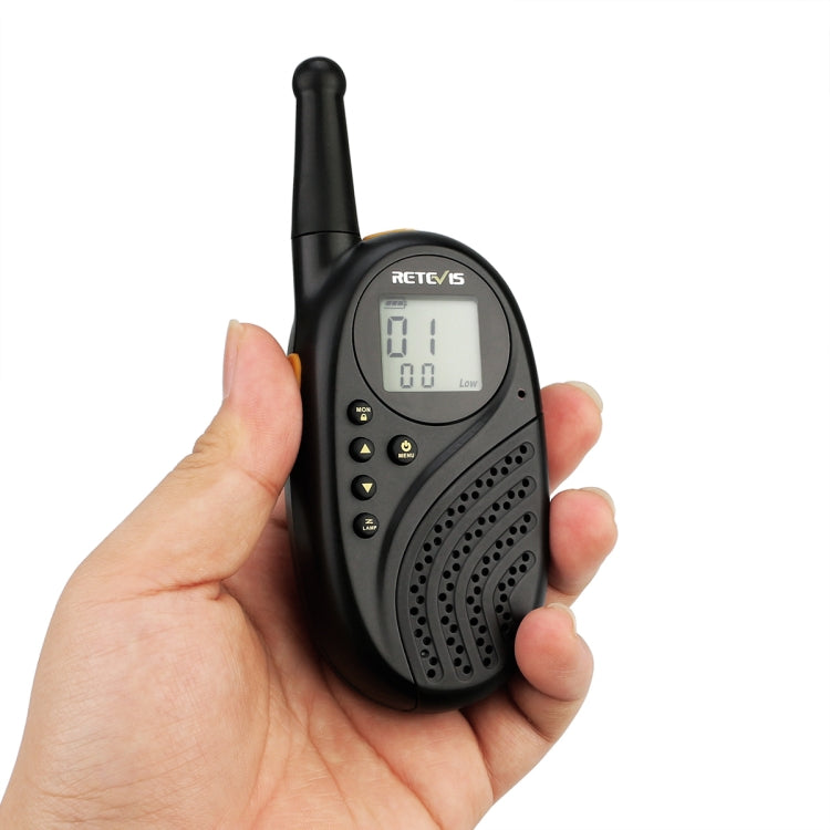 1 Pair RETEVIS RT-35 0.5W EU Frequency 446MHz 8CHS Children Handheld Walkie Talkie(Black)