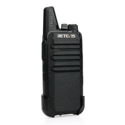 1 Pair RETEVIS RT622 EU Frequency 400-480MHz 16CHS Two Way Radio Handheld Walkie Talkie, EU Plug(Black)