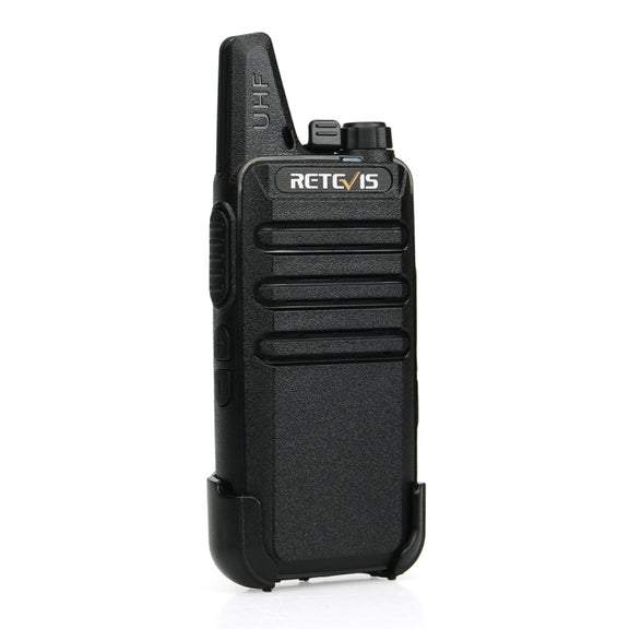 1 Pair RETEVIS RT622 EU Frequency 400-480MHz 16CHS Two Way Radio Handheld Walkie Talkie, EU Plug(Black)