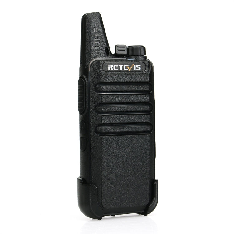 1 Pair RETEVIS RT622 EU Frequency 400-480MHz 16CHS Two Way Radio Handheld Walkie Talkie, EU Plug(Black)
