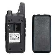 1 Pair RETEVIS RT622 EU Frequency 400-480MHz 16CHS Two Way Radio Handheld Walkie Talkie, EU Plug(Black)