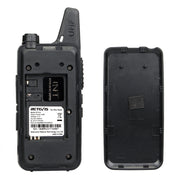 1 Pair RETEVIS RT22S US Frequency 22CHS FRS License-free Two Way Radio Handheld Walkie Talkie, US Plug(Black)
