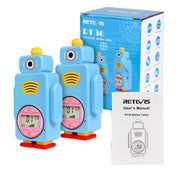 1 Pair RETEVIS RT36 US Frequency 462.5625-467.7125MHz 14CHS Children Handheld Walkie Talkie, US Plug(Sky Blue)